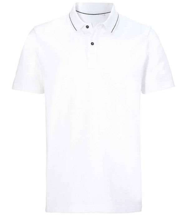 NEOBLU Unisex Orel Piqué Polo Shirt Optic White