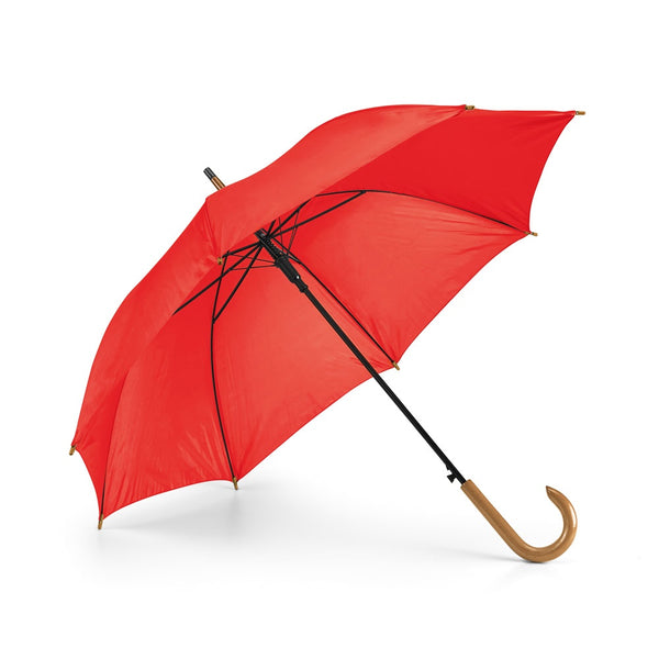 PATTI. 190T polyester umbrella with automatic opening Red