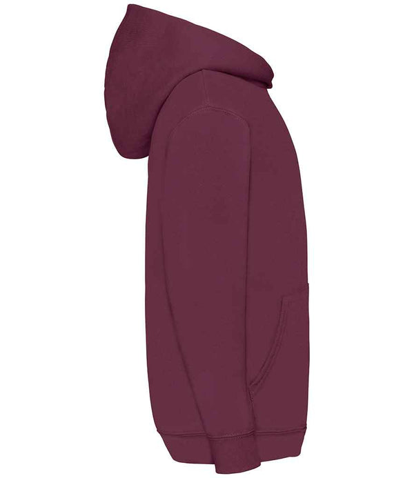 Fruit of the Loom Kids Classic Hooded Sweatshirt Burgundy