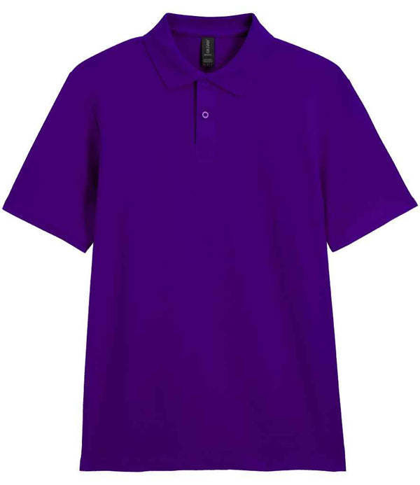 Gildan SoftStyle® Double Piqué Polo Shirt Purple