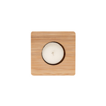 NATURAL Bamboo Candle Holder with Candle