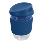 Branded Glass Coffee Cup with Silicone Band - Kiato Cup