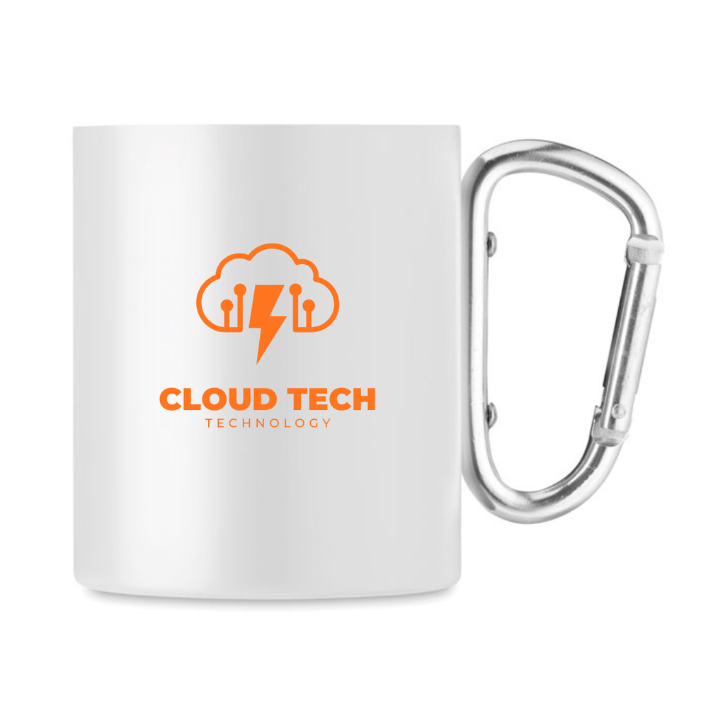 Branded Metal mug and carabiner handle
