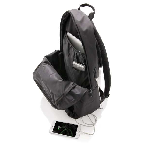 Branded Power USB laptop backpack