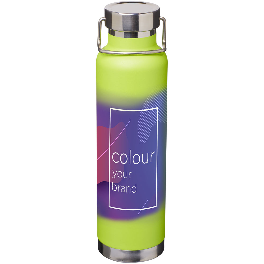 Branded Thor 650 ml copper vacuum insulated sport bottle