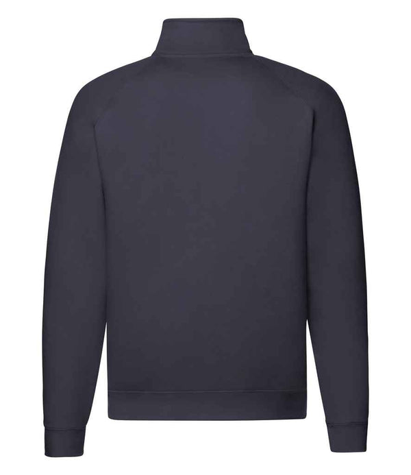 Fruit of the Loom Premium Zip Neck Sweatshirt Deep Navy