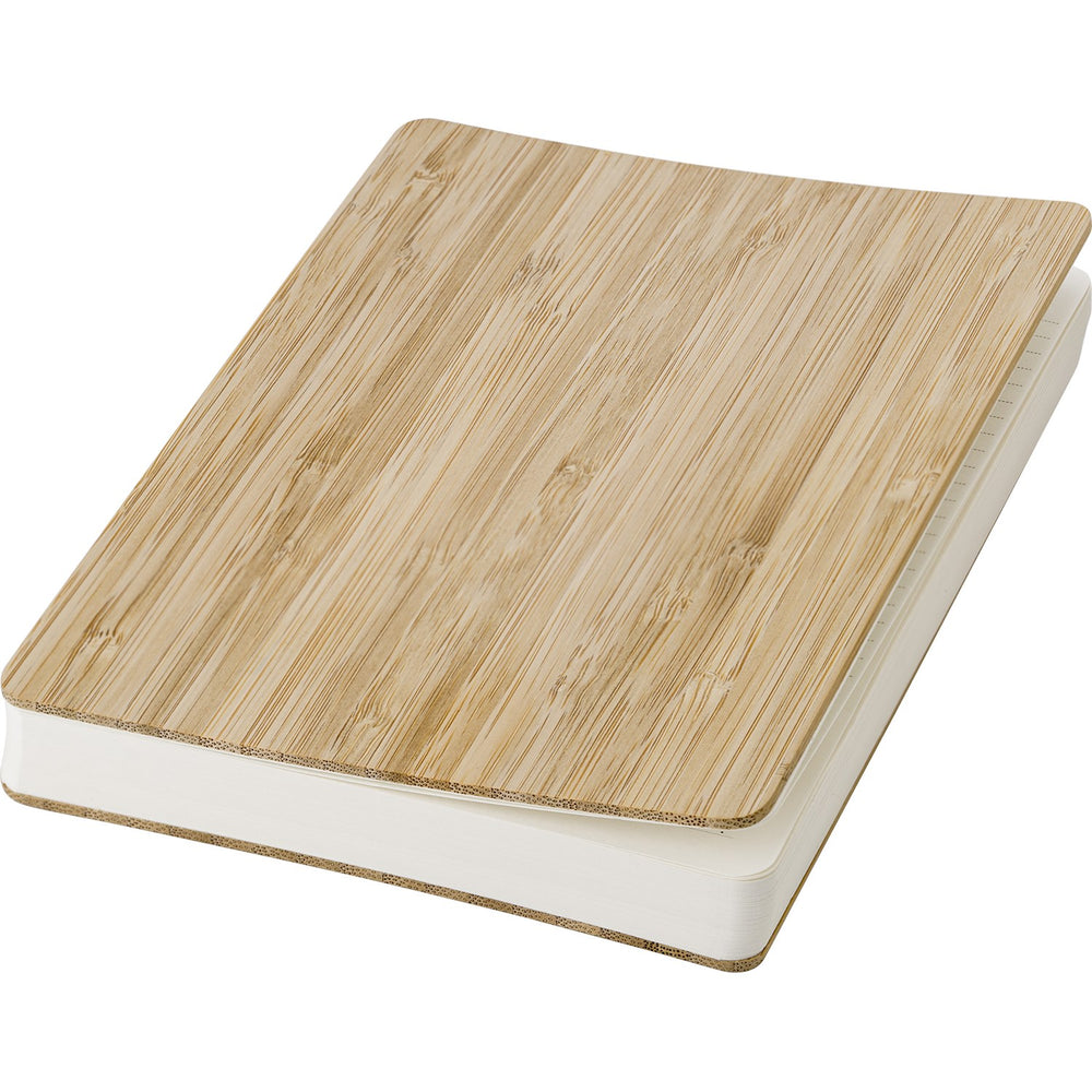 Branded Freshborough Bamboo covered notebook
