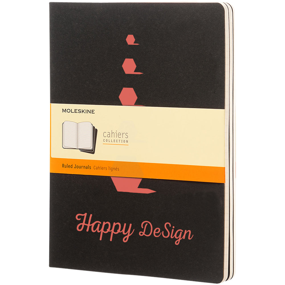 Moleskine Cahier XL Ruled Journal Black