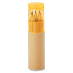 Branded 6 coloured pencils