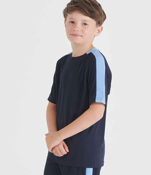 Finden + Hales Kids Team T-Shirt Navy/Sky blue