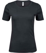 Tee Jays Ladies Interlock T-Shirt Dark Grey