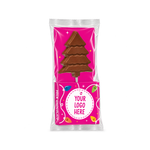 Branded Milk Chocolate Christmas Tree Lolly