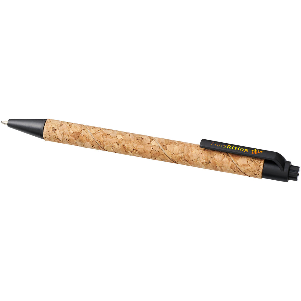 Branded Midar cork and wheat straw ballpoint pen