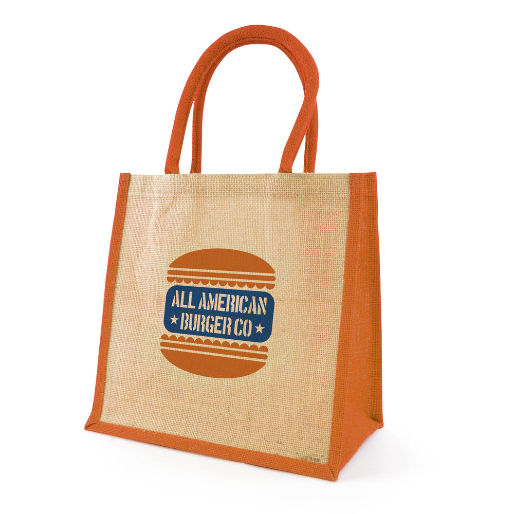 Branded Medium Jute Bag - Halton