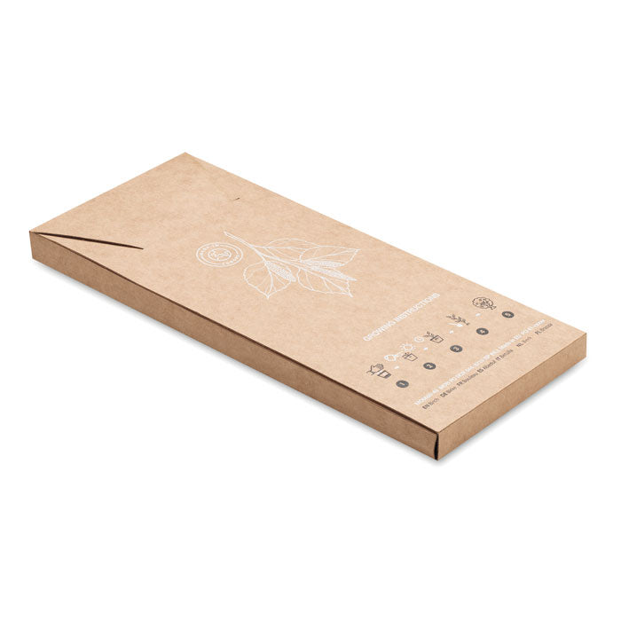 Wood phone stand with Seeds