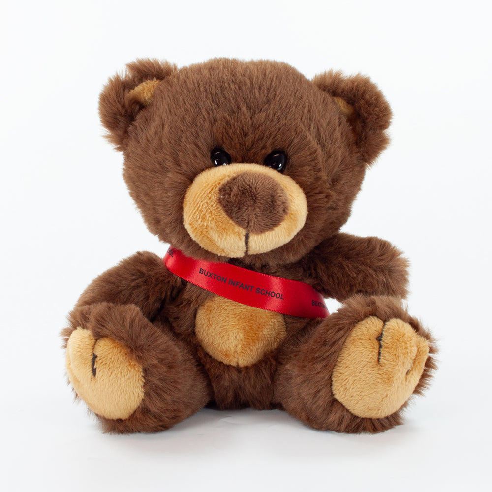 Sash Bear I 15cm Charlton Bear, Chocolate