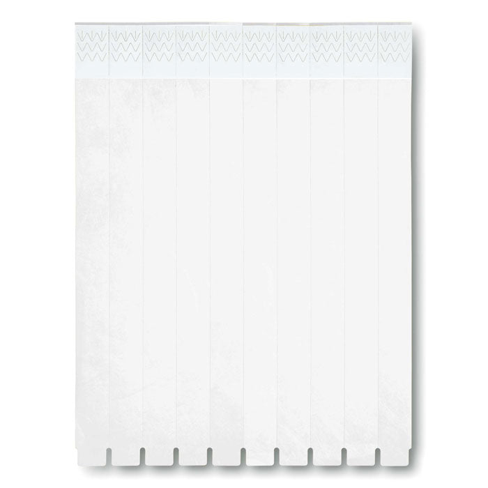 Branded One sheet of 10 wristbands