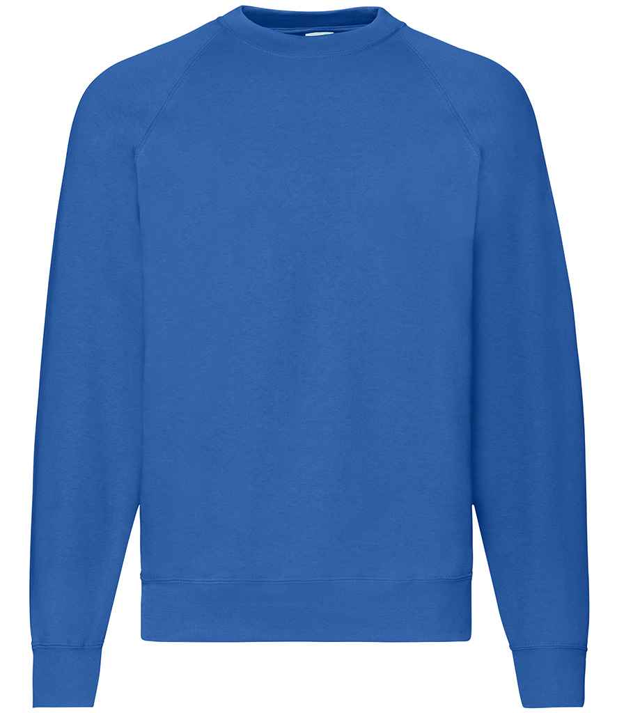 Fruit of the Loom Classic Raglan Sweatshirt Royal Blue