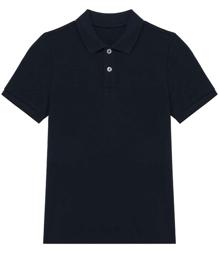 Native Spirit Kids Piqué Polo Shirt Navy