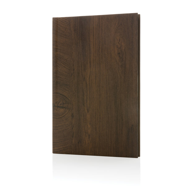 Branded Kavana wood print A5 notebook
