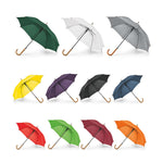 PATTI. 190T polyester umbrella with automatic opening Grey