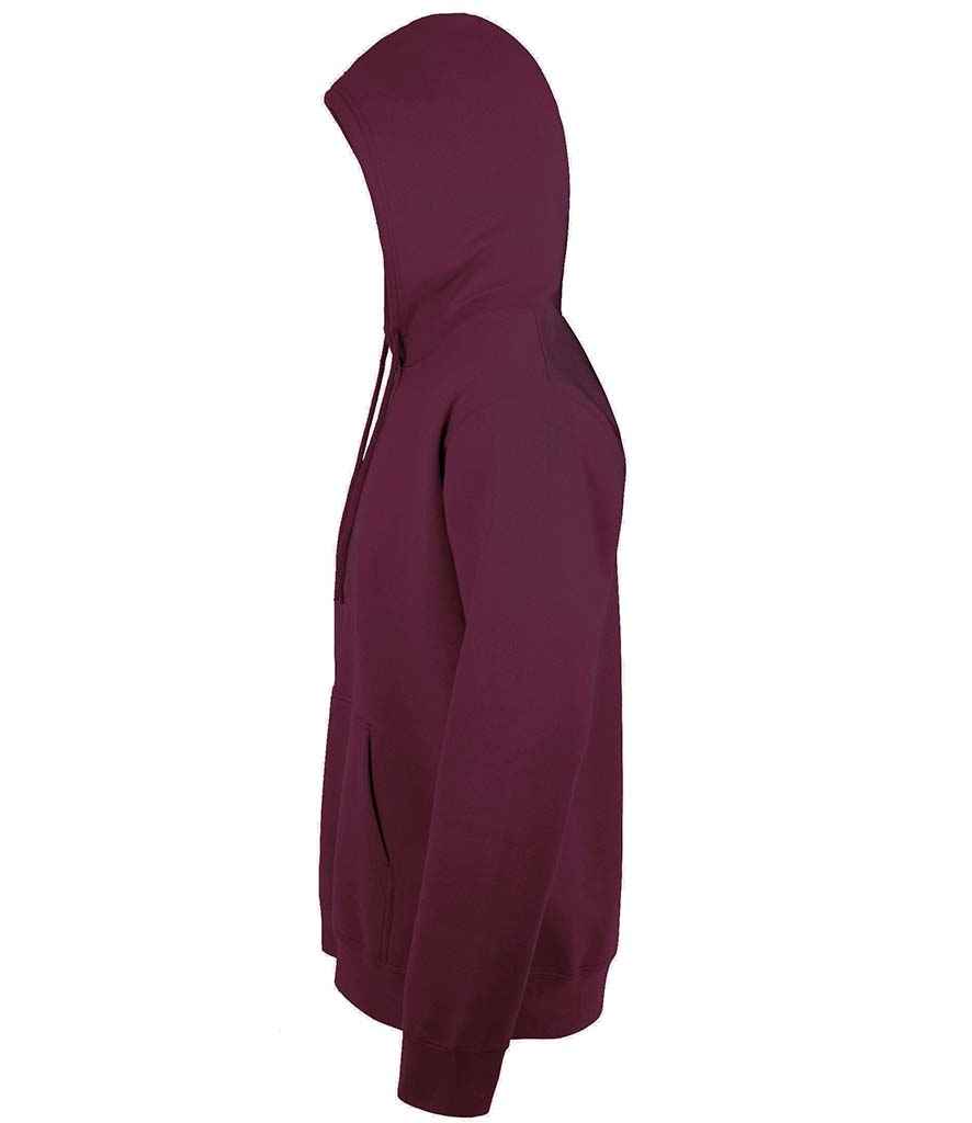 SOL'S Unisex Snake Hooded Sweatshirt Burgundy