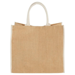 Harry coloured edge jute tote bag 25L