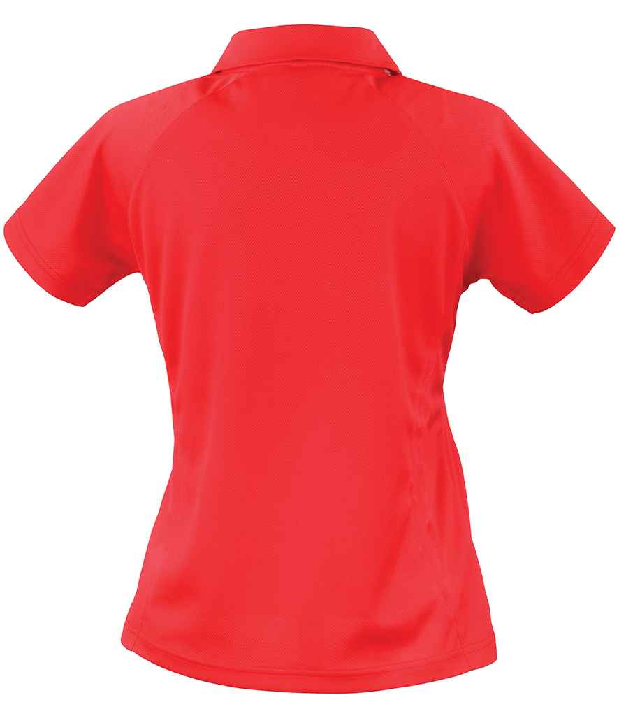 Spiro Ladies Team Spirit Polo Shirt Red/White