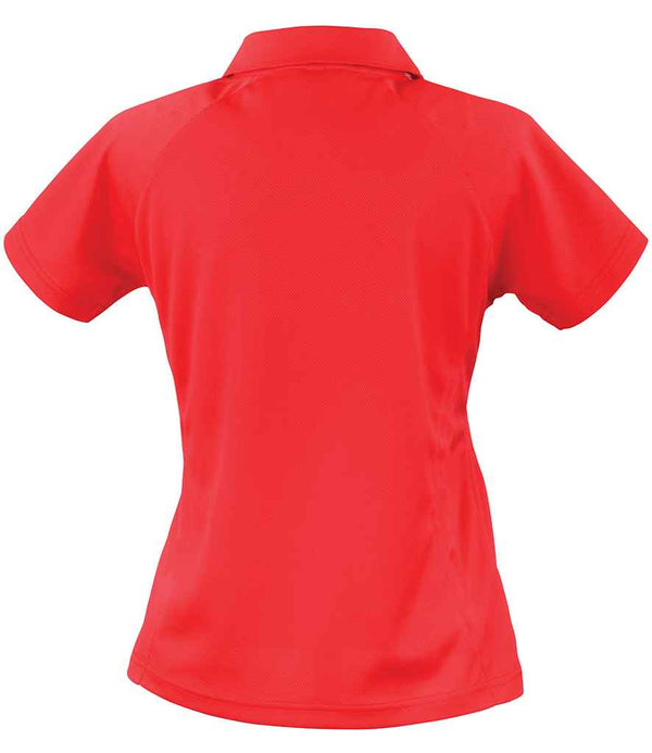 Spiro Ladies Team Spirit Polo Shirt Red/White