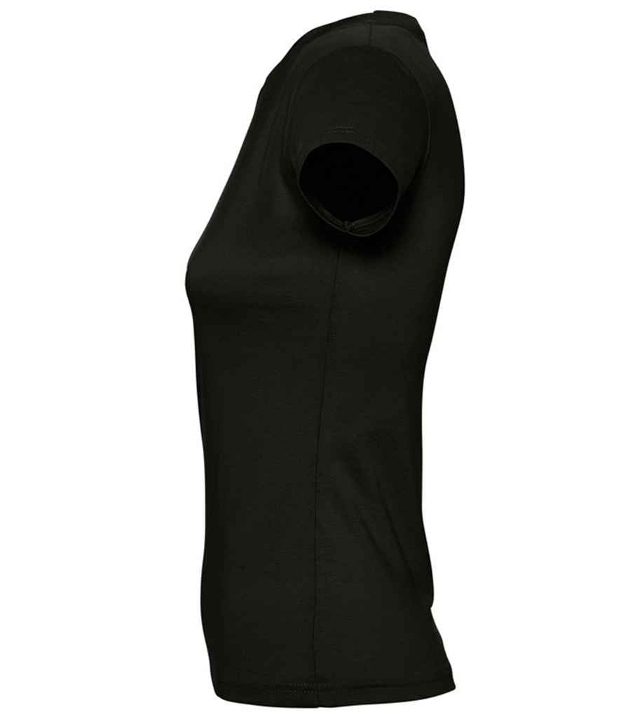 SOL'S Ladies Imperial Heavy T-Shirt Deep Black