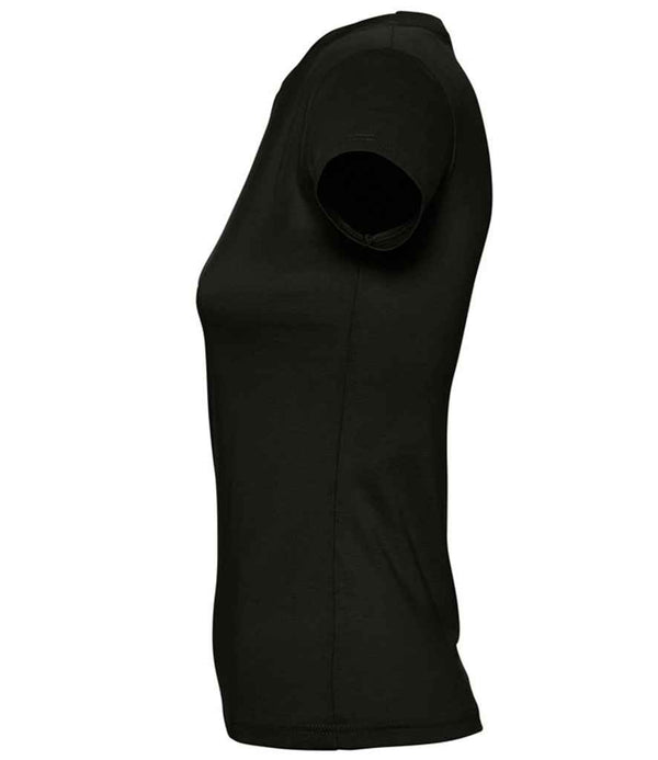 SOL'S Ladies Imperial Heavy T-Shirt Deep Black