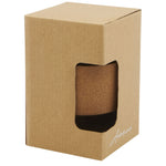 Lidan 360 ml borosilicate glass tumbler with cork grip and silicone lid