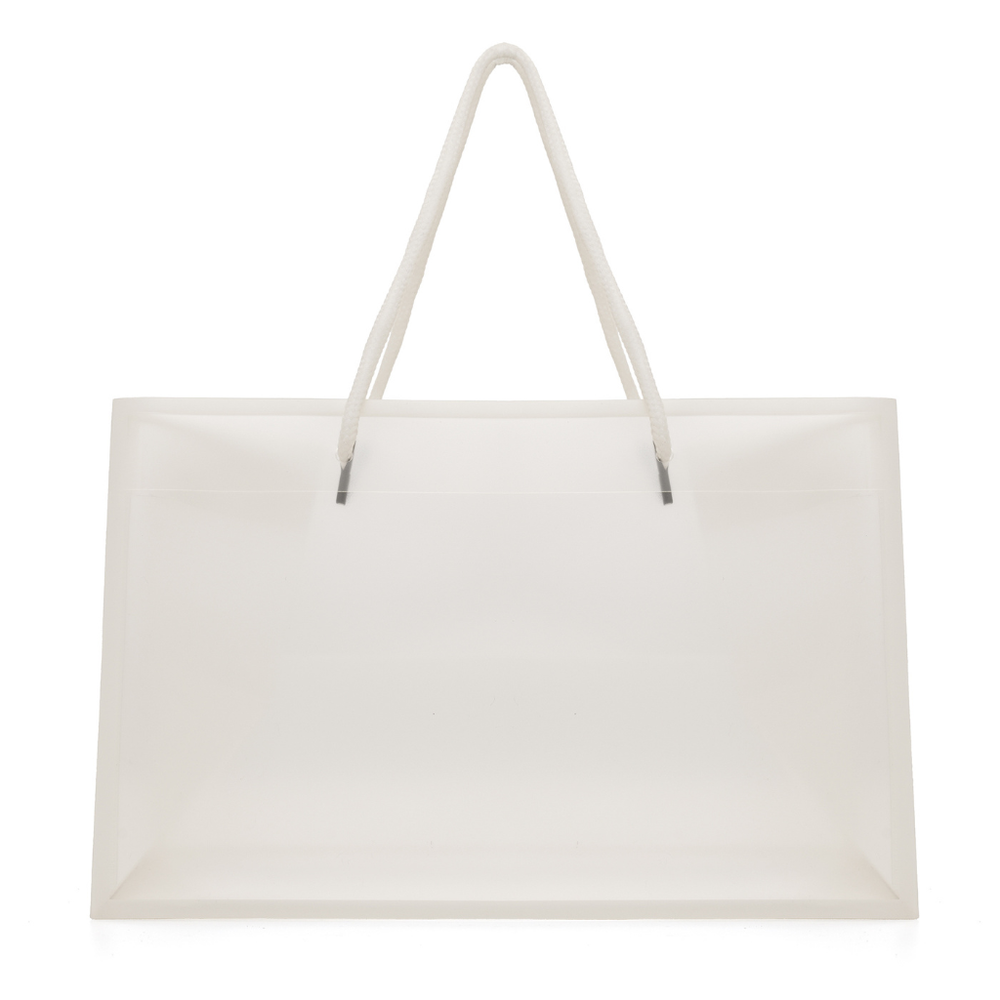 'Celeste Gift Bag' WHITE 50% RPP Bag with nylon handles