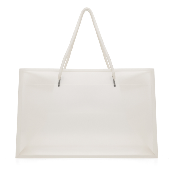 'Celeste Gift Bag' WHITE 50% RPP Bag with nylon handles