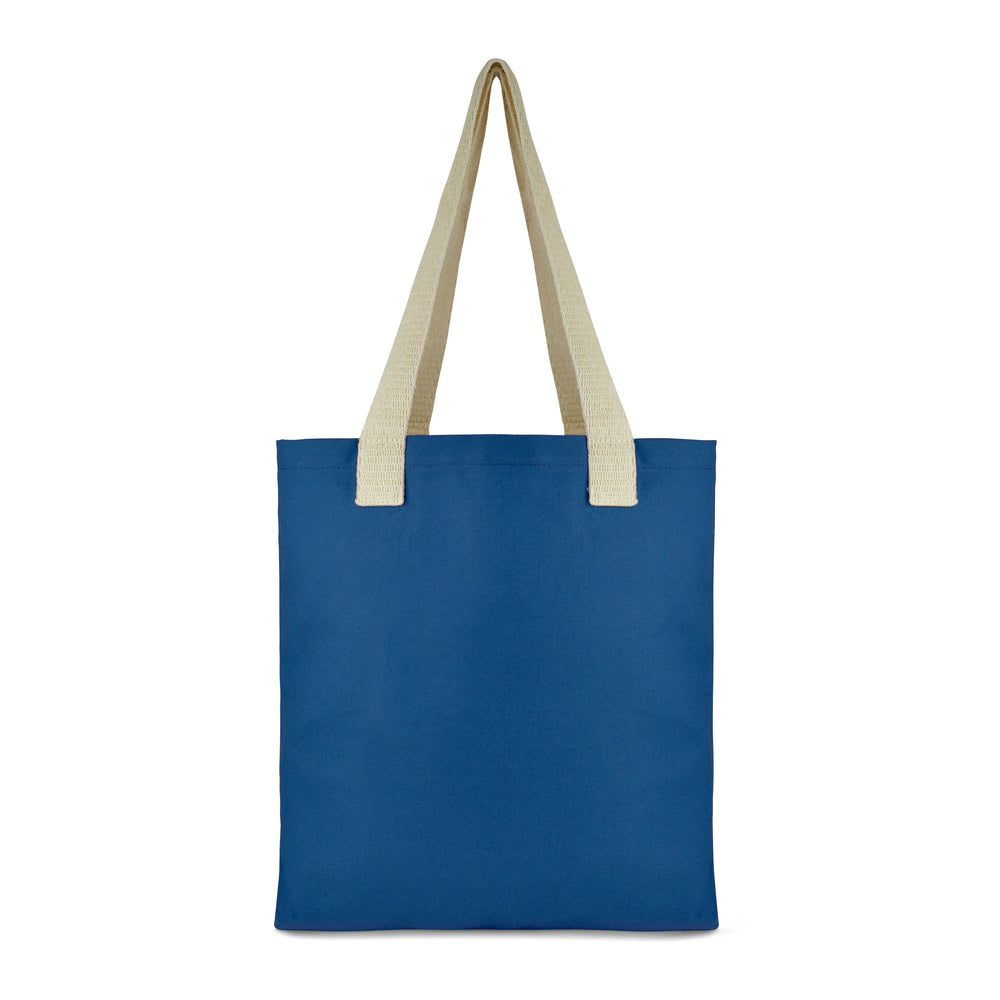 Branded Hegarty dyed canvas bag with cotton webbing handles