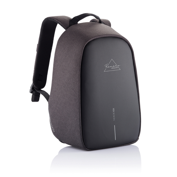 Bobby Hero Small, Anti-theft backpack Black, Black