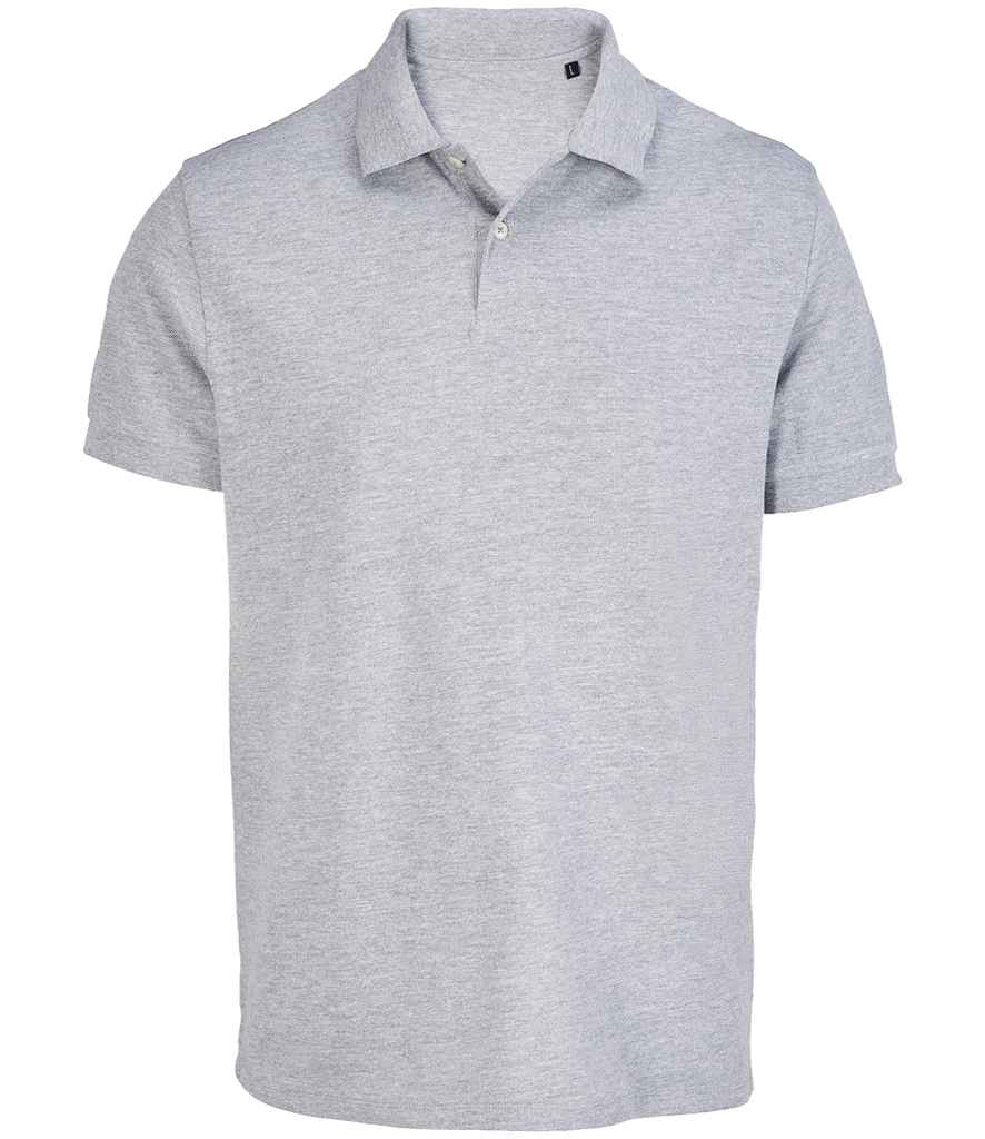SOL'S Unisex Pacific Twin Piqué Polo Shirt Grey Marl