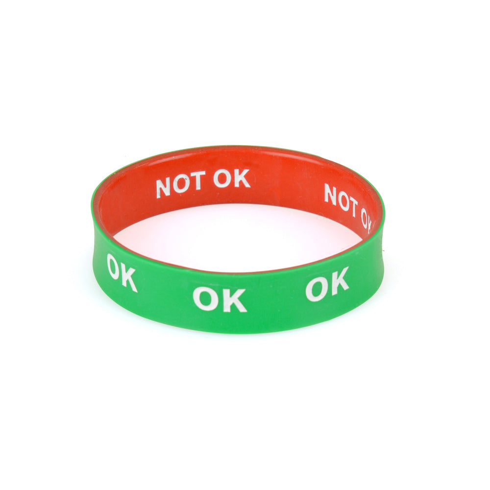 Branded Double Sided Silicon Wrist Band