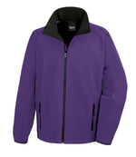 Result Core Printable Soft Shell Jacket Purple/Black