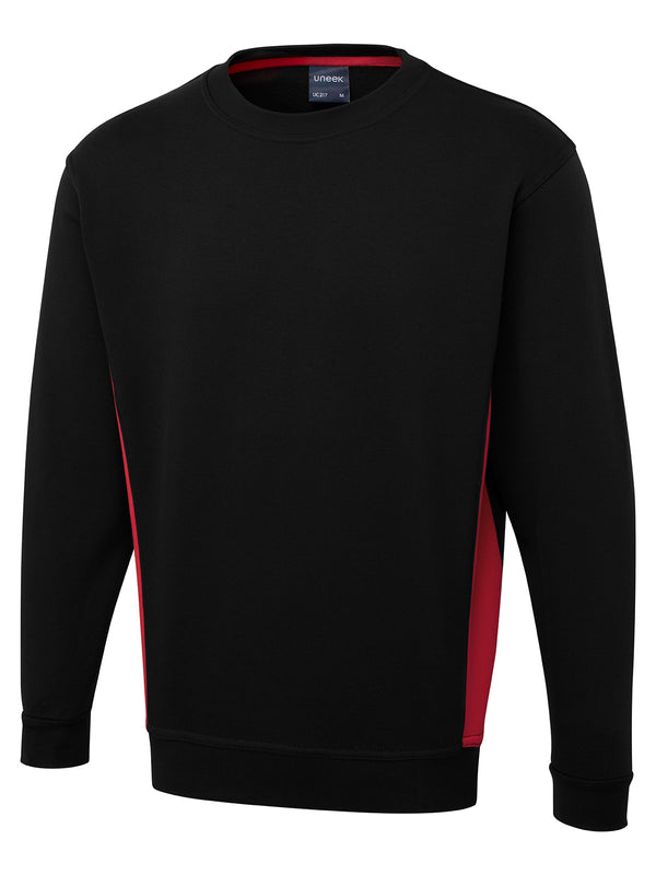 Uneek Two Tone Crew New Sweatshirt