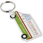 Branded Tait van-shaped recycled keychain