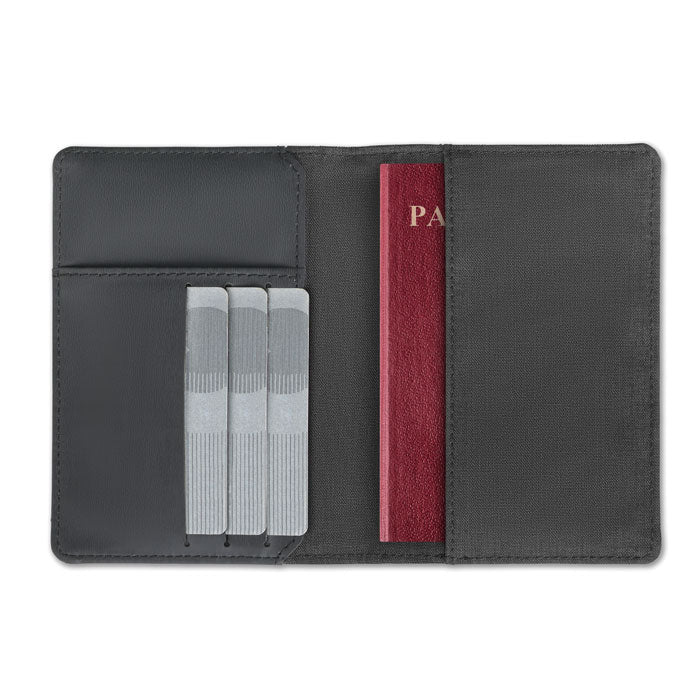 Branded 2 Tone passport holder