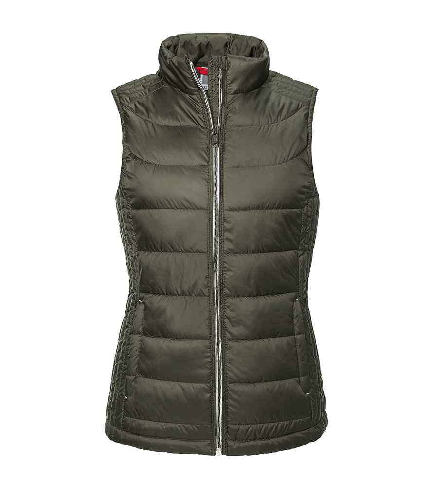 Russell Ladies Nano Padded Bodywarmer Dark Olive