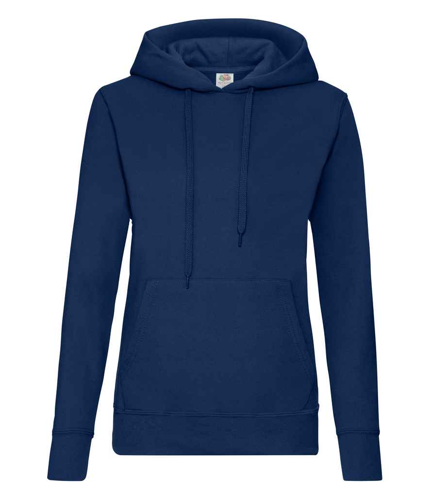 Fruit of the Loom Classic Lady Fit Hooded Sweatshirt Navy