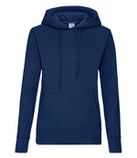 Fruit of the Loom Classic Lady Fit Hooded Sweatshirt Navy