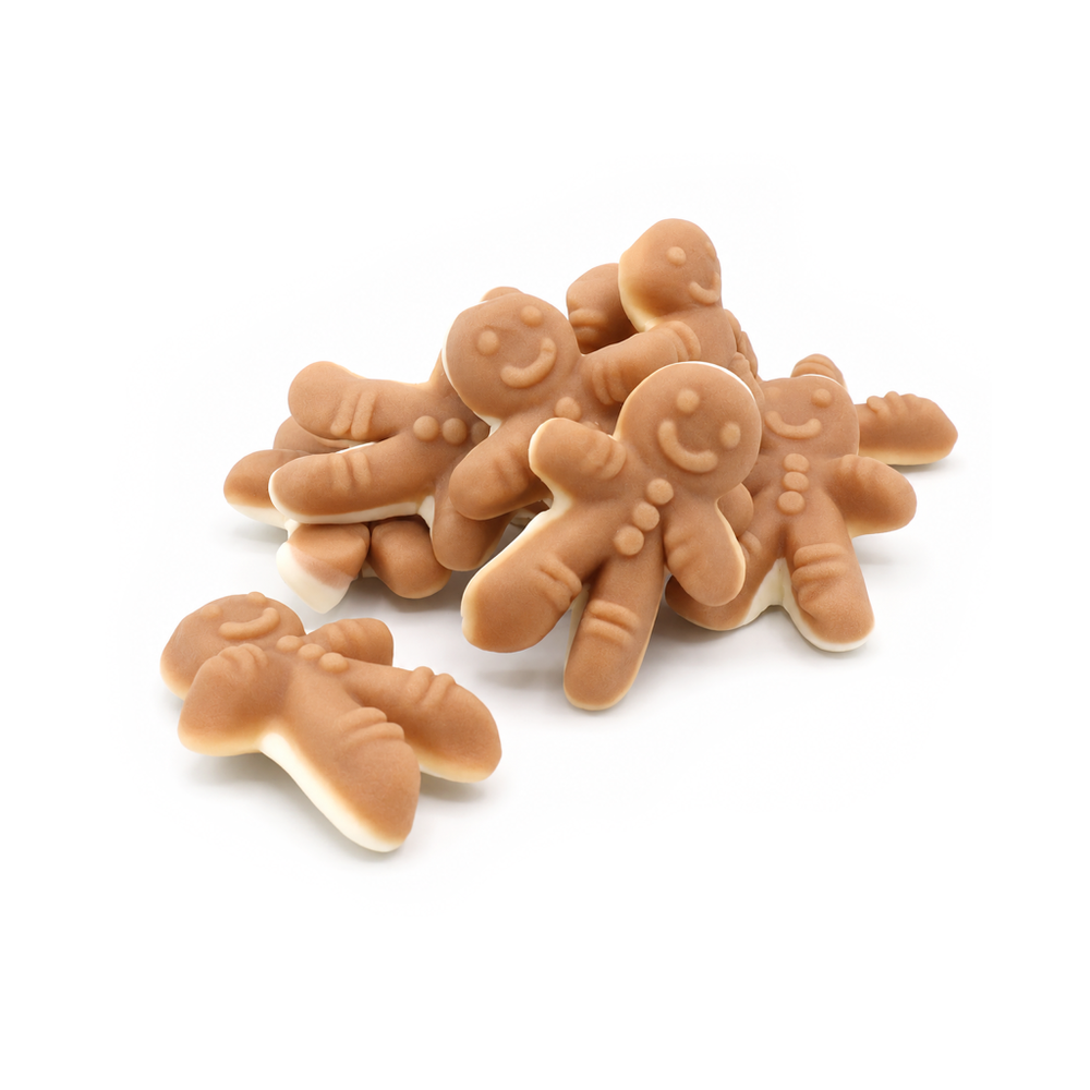 Branded Cube of Gummy Gingerbread Men