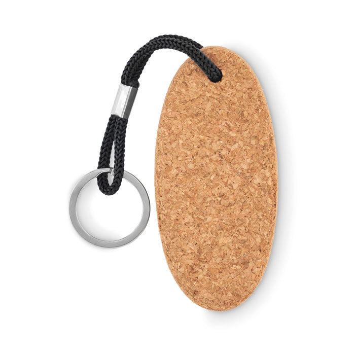 Branded Floating cork key ring