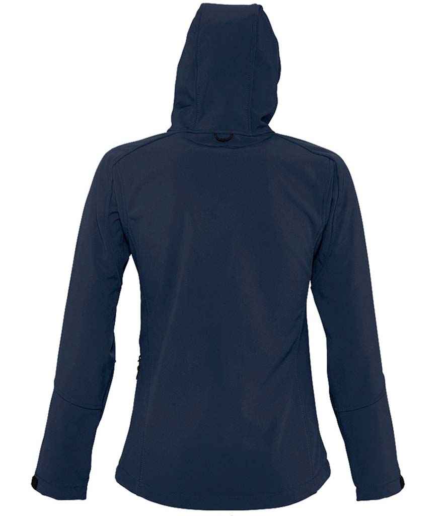 SOL'S Ladies Replay Hooded Soft Shell Jacket French Navy