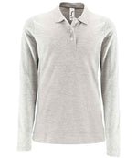 SOL'S Ladies Perfect Long Sleeve Piqué Polo Shirt Ash