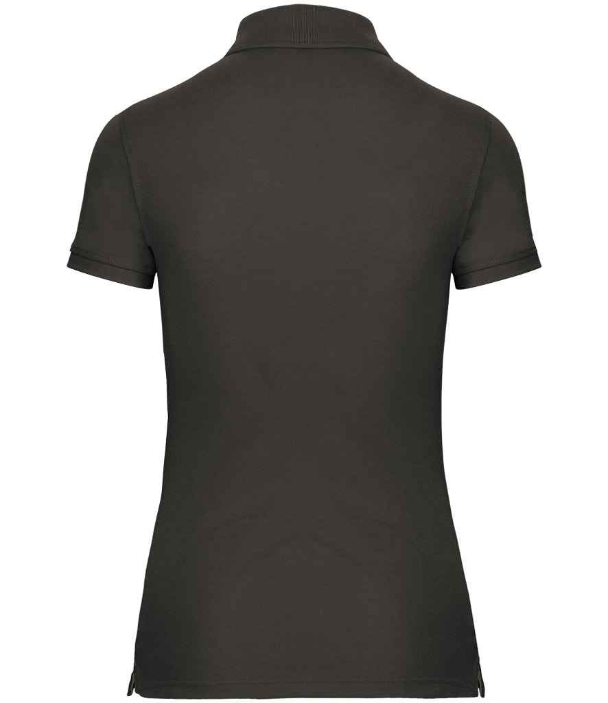 WK Designed to Work Ladies Anti-Bacterial Piqué Polo Shirt Dark Grey